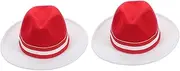 [DEARMAMY] Jazz Hat Dress Hat Sun Hat Party Men Fedora Hats Cap Hats for Women Fashionable Fedoras Hats for Men Costume Brim Bucket Hat Ladies Hats Cowgirl Hat Vintage Headband Bonnet Woolen