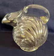 Vintage CAMBRIDGE CAPRICE Elegant Clear Glass 64 oz. PITCHER. Pristine Condition