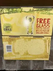 2008-NIB Miller Chill Thunderbird Beer Glass ~RETIRED & RARE~Lot Of 2