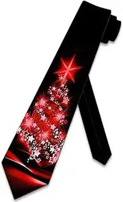 Christmas Ties Tree Mens Necktie Holiday Star Neckties by Three Rooker