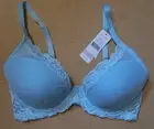NaToRi Feathers Contour Bra size 34D color Cyan style 730023 NWT