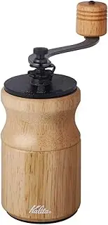 Carita Kalita Coffee Grinder Wood Hand Grinder Manual Natural KH-10 N #42167 Antique Coffee Grinder Small Outdoor Camping Adjustable Grinder with Lid
