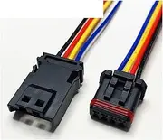 Dj7028-1.2 Car Rearview Mirror Harness Connector 2/3/4/ Pin Sensor Small Waterproof Socket Mx19004s51 Wire Length 15cm (Color : 4p Strip line, Size : 5sets)