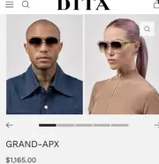 $1.3k DITA GRAND-APX SUNGLASSES INK SWIRL