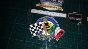 Vespa roundel & flags Sticker, Decal, Mod Wasp RAF Scooter italian, checker