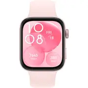 Huawei Fit 3 Pink Aluminum Case Fitness SmartWatch (Pink Fluoroelastomer Strap)