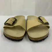 Birkenstock New w/ Box Madrid Big Buckle Almond Nubuck Leather Reg Select Size