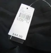 AGB Black Pants Straight Leg Flat Front Size 14 Lined NWT