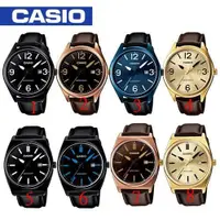 在飛比找ETMall東森購物網優惠-【CASIO 卡西歐】送禮首選- 大錶面紳士皮革型男錶(MT