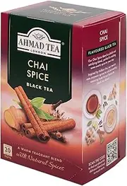 AHMAD TEA Chai Spice Tea Bags x 3 Packs of 20 Bags [British Brand Individually Packaged]
