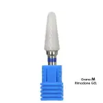 Melcap Ceramic burr tip cone shape grit m for gel removal