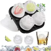 ICE Balls, Flower, skull Maker Round Sphere Tray Mold Cube Whiskey Ball Silicone