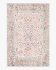 185' x 275' | Machine Washable Runner Rug | Kid & Pet Friendly | Indoor Rug | Fit For A Queen Soft Rose Rug by Bridgerton | Ruggable