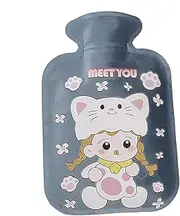 Water-Filled Plush Hand Warmer - Winter Hot Water Bag Plush Hot Water Bottle,Large Capacity Soft Heating Pad Bed Warmer for Hand & Waist