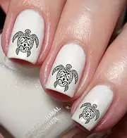 Turtle Nail Art Decal Sticker