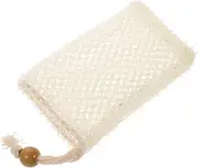 FRCOLOR Self Draining Soap Bar Dish Soap Saver Bag Exfoliating Mesh Pouch Colorful Bathing Supply Random