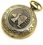 Yardwe Endurable Metal Compass Watch Pocket for Hiking Fishing Exploring Functional Compass Night Reading Feature