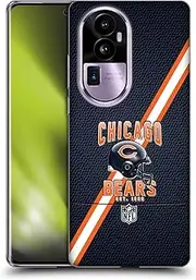 Head Case Designs Officially Licensed NFL Football Stripes Chicago Bears Logo Art Soft Gel Case Compatible with Oppo Reno10 Pro+