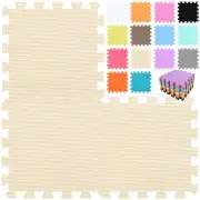 EVA Rubber 18 Tiles Interlocking Puzzle Foam Floor Mats - Baby Play Mat for P...