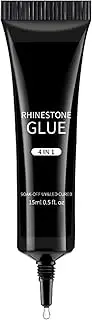 Gel Nail Glue - Nails Rhinestone Glue Press on Nails Glue - Soft Gel, UV Light Nail Glue for Fixes Broken Nails, Rhinestones, Sticking Artificial