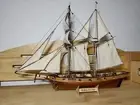 1/100 Ship model Kit Halcon 1840 Ship Lifeboat wooden mode English Instruction