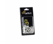LIGHTECH Silver Frame Screw Kit for Ktm Duke 125 2017 > 2019