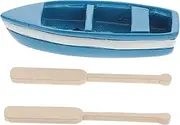 SAFIGLE Toy Sail Boat Model Resin Paddles Boat Bath Toy Micro Landscape Ornament Simulation Ocean Decor for Boys and Girls