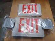 Eiko Exit Sign Emergency Light Red Lettering