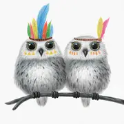 Owls Canvas Print