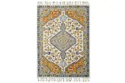 Handmade Lyon Wool Rug-6300-Ivory Grey