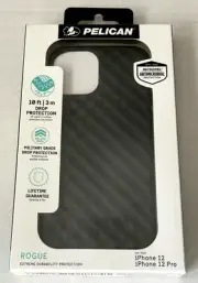 Pelican Rogue Black iPhone Case For iPhone 12 and 12 Pro NIB Black Micropel