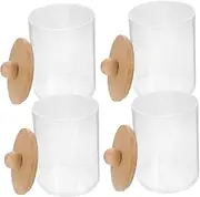 BIUDECO Pcs Lidded Storage Box for Toothpicks Swabs Elegant Design Easy to Store for Dining Table