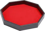Folding Tray, Portable PU Leather Dice Rolling Tray, Tray PU Leather Dice Trays Portable - Strong Boxes for Dice Games and Table Games zzhugyin