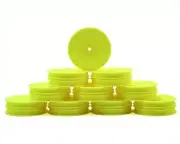 Schumacher 12mm 1/10 2WD Buggy Front Hex Wheels (Yellow) (10) (Slim) [SCHU7455]