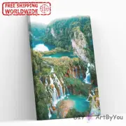Paint By Numbers Kit Falls Scenery Nature Home Adult Beginner Decor Draw Acrylic