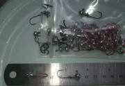 100 pack 1/16 oz jig heads #4 fishing Mustad Aberdeen RED HOOK