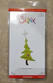 Sizzix Sizzlits Die Christmas Tree #3 Holiday DieCut Scrapbook CardMaking NEW