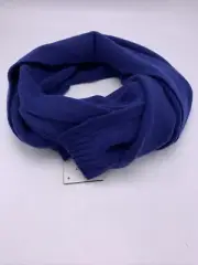 $125 Echo Women's 100% cashmere scarf Navy C10 B