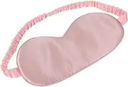 Baluue Silk Sleep Mask Eye Mask Silk Breathable Eye Mask Sleeping Mask for Men Sleep Mask for Men Warm Nap Blindfold Sleep Eye Mask Eye Shades Reusable Eye Sleep Mask Blackout Dark Pink
