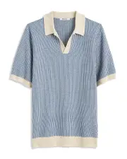 Madewell Tonal Stitch Jersey Collar Polo Shirt