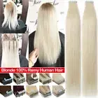 CLEARANCE Tape In Russian Hair Extensions Blonde 100% Remy Human Hair Skin Weft
