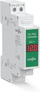 Compact Direct t Voltage Meter ligent Digital Display Voltmeter Rail Mount Voltage Detector TOVME-1D