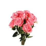 10 Pcs Fake Rose Artificial Flowers, Artificial Rose Long Stem Bouquet, Real