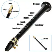 Pocket Sax Mini Portable Saxophone C Key Little Saxophone with Carrying Bag P5R7