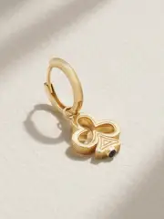 [Marie Lichtenberg] Marie Lichtenberg - Clover Baby Convertible 18-karat Gold Sapphire Single Hoop Earring - One size One size Gold