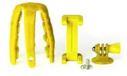 Celly Squiddy Flexible Mini Tripod - Yellow inc Smartphone & GoPro Adapter