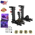 Compact Folding HOTAS Desk Mount for Logitech & Thrustmaster Controllers - Black