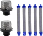 (2+4 Pack) Heavy-Duty Airless Spray Gun Filter Kit 288749 with 288716 Suction Filter - Fits Graco SG10, SG20, SG Pro, SG2, SG3 - Paint Sprayer Replacement Parts