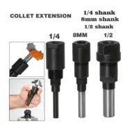 1/4" 8mm 1/2" Shank Router Bit Rod Collet Engraving Extension Milling Cutter