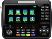 V10 Max Satellite TV Finder Signal Meter DVB-S/S2/S2X TV Receiver Sat Detector 4000mAh Battery 4.3inch Screen